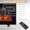 Edendirect 36'' Freestanding and Wall Mounted Electric Fireplace, Black, Multi Color Flame EF449B - alternate 5